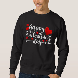 Sweatshirt Happy Valentines Day Valentine Heart Shape  For He