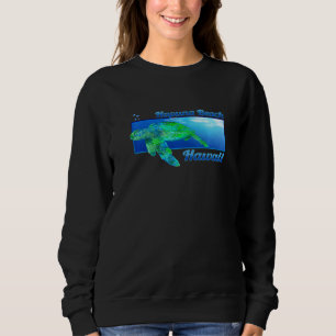 Sweatshirt Hapuna Beach Hawaii Natation Honu