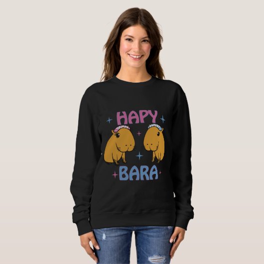 Sweatshirt Hapybara - Funny capybara (Devant entier)
