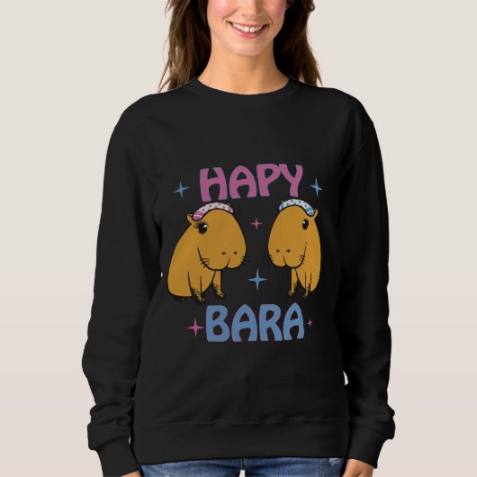 Sweatshirt Hapybara - Funny capybara (Devant)