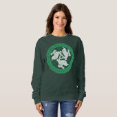 Sweatshirt Hares de Triskele celtique (Devant entier)