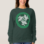 Sweatshirt Hares de Triskele celtique (Devant)