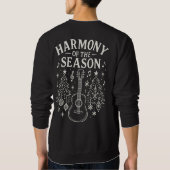 Sweatshirt Harmonie de Noël à la guitare calme (Dos)