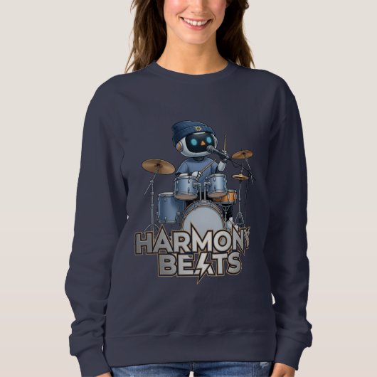 Sweatshirt Harmony Beats – Zedoura Drummer (Devant)