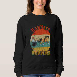 Sweatshirt Harnais Chuchoteur Harnais Course Rétro Trot