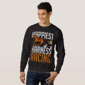 Sweatshirt Harness Racing Horse Race Track Racer Trotting Hor (Devant entier)