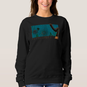 Sweatshirt Harpe musicale harpe cordes instrument femmes B Ho
