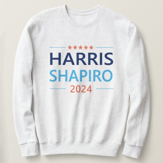 Sweatshirt Harris Shapiro 2024 Kamala Harris Democrat (Design devant)
