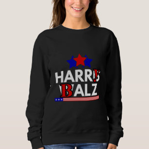 Sweatshirt Harris Walz 24 Harry Balz 2024 Mème Démocrates