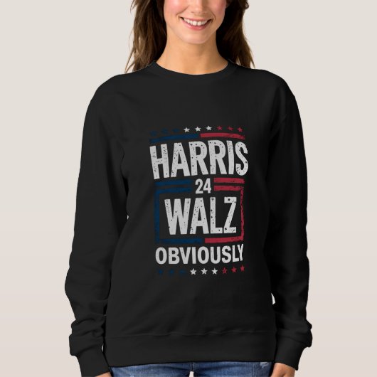 Sweatshirt Harris Walz de toute évidence Harris Waltz 2024 El (Devant)