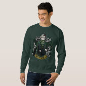 Sweatshirt HARRY POTTER™ | Blason de la maison de Draco Malfo (Devant entier)