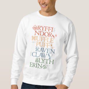 Sweatshirt HARRY POTTER™   Délicat Sketch HOGWARTS™ Maisons