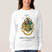 Sweatshirt Harry Potter Enseignant | Cimier de Poudlard - Cou (Devant)