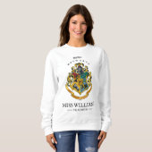 Sweatshirt Harry Potter Enseignant | Cimier de Poudlard - Cou (Devant entier)