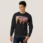 Sweatshirt HARRY POTTER™ Hermione & Ron HOGWARTS™ Scène d'Ani (Devant entier)
