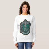Sweatshirt Harry Potter | Rétro Blason Slytherin Puissant (Devant entier)