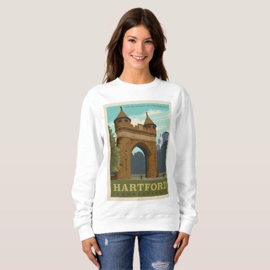 Sweatshirt Hartford, CT (Devant entier)