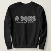 Sweatshirt Hashtag Done class of 2026 (Design devant)