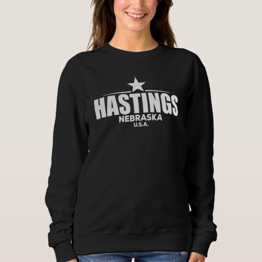 Sweatshirt Hastings Nebraska Rétro Vintage (Devant)