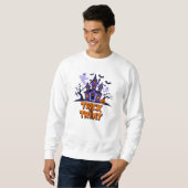 Sweatshirt Haunted house fun pour les friandises d'Halloween! (Devant entier)