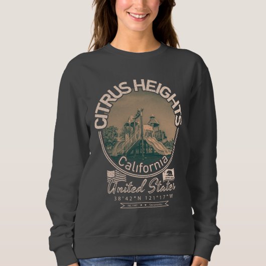 SWEATSHIRT HAUTEUR DE CITRUS SACRAMENTO CALIFORNIE (Devant)