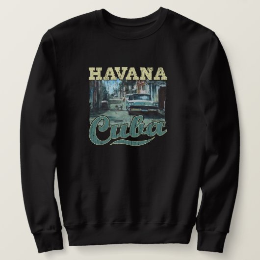 Sweatshirt Havana Cuba Graffiti Street Art - Love Habana (Design devant)
