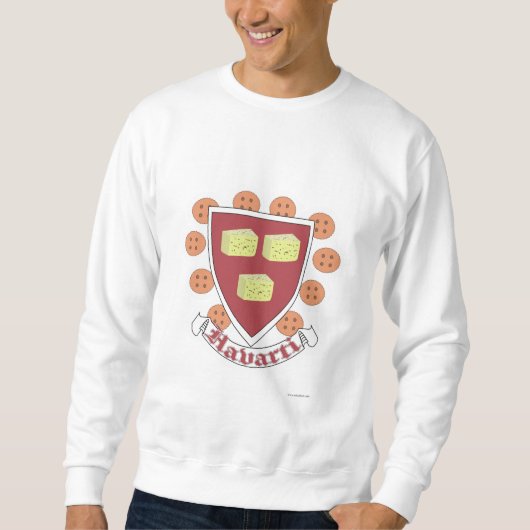 Sweatshirt Havarti College Cheesy University Academia Moto (Devant)