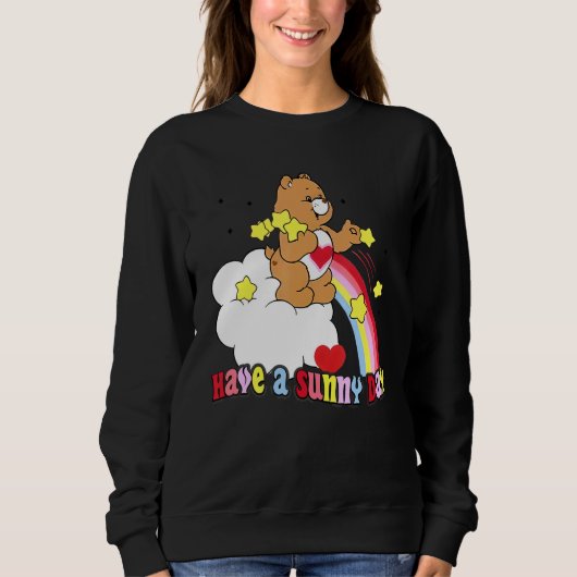 Sweatshirt Have A Sunny Day Teddy Bear Rainbow (Devant)