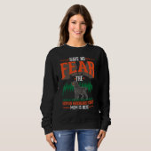 Sweatshirt Have no fear The German Wirehaired Pointer Mom is  (Devant entier)
