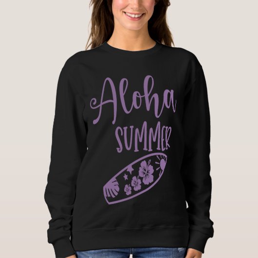 Sweatshirt Hawaii Aloha Surfing Hawaiian Party (Devant)