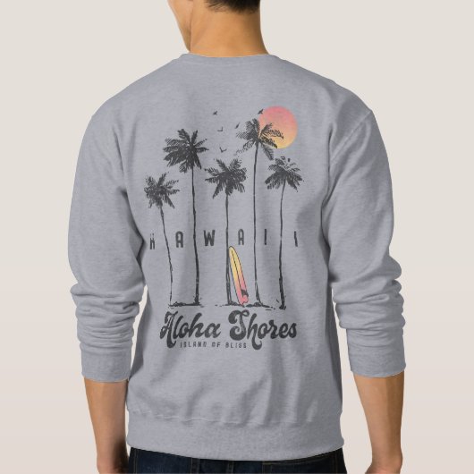 Sweatshirt Hawaii Beach Surfer Vacances été (Dos)