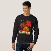 Sweatshirt Hawaii Summer Palm Trees 80s Beach Sunset (Devant entier)