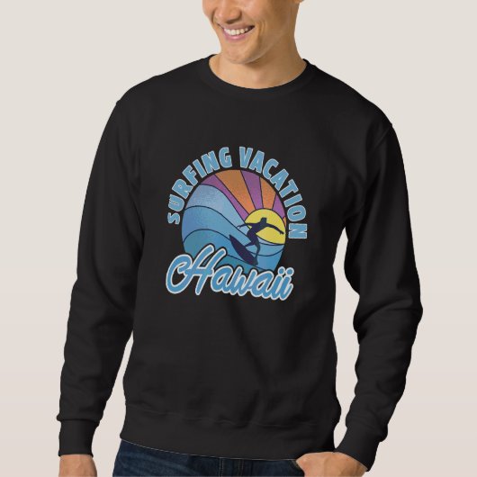 Sweatshirt Hawaii Surf Vacances (Devant)