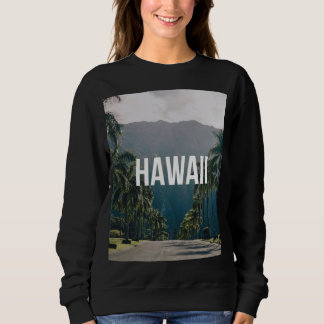 Sweatshirt Hawaii Tropical Palm Trees Aesthetic