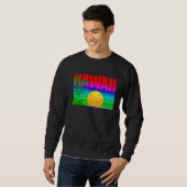 Sweatshirt Hawaiian Islands Aloha State (Devant entier)