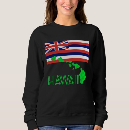 Sweatshirt Hawaiian Islands State Flag (Devant)