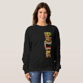 Sweatshirt Hawaiian Polynesian Tiki Statue (Devant entier)
