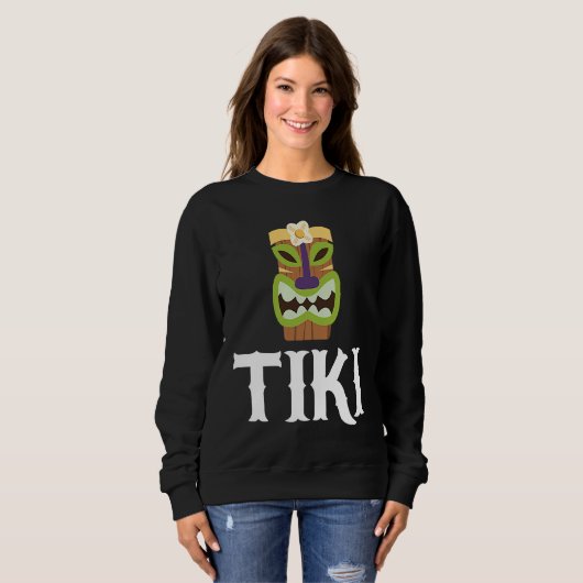 Sweatshirt Hawaiian Tiki Pineapple Hawaii (Devant entier)