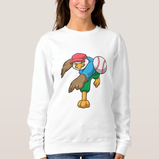 Sweatshirt Hawk au baseball avec batte de baseball (Devant)