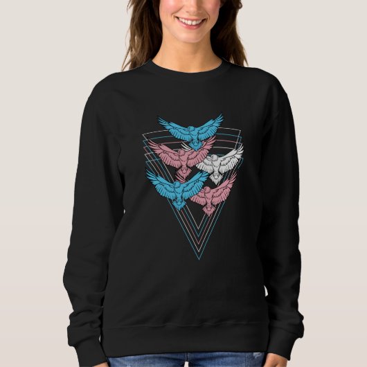 Sweatshirt Hawks LGBTQ Strong Transgender Pride Flag Trans Ha (Devant)