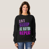 Sweatshirt Hayden Eat Sleep Be Repeat Hayden (Devant entier)