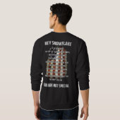 Sweatshirt Hé Flocon de Neige Tu n'es pas Spécial Drapeau Amé (Dos entier)