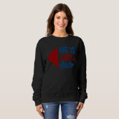 Sweatshirt He Is My Anchor She Is My Sail Couple Matching (Devant entier)
