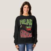 Sweatshirt Head Gardener Cute Summer Wheelbarrow Vegetable Ga (Devant entier)