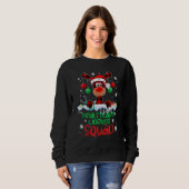 Sweatshirt Healthcare Worker Squad Reindeer Christmas Pajamas (Devant entier)