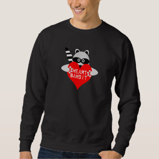 Sweatshirt Heart Bandit Cute Raccoon Anniversary Valentine's 
