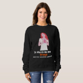 Sweatshirt Heart MS Multiple Sclerosis Awareness March We Wea (Devant entier)