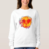 SWEATSHIRT HEART NEVER ENDING FIRE (Devant)