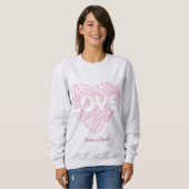 Sweatshirt Heart of Positivity Word Art – Inspirational Typog (Devant entier)