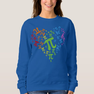 Sweatshirt Heart Pi Day Funny Enseignant En Mathématiques Gra